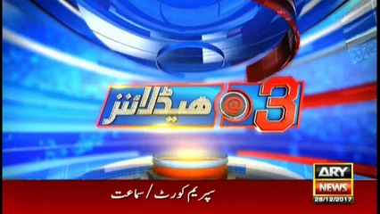 Headlines 1500 28th December 2017
