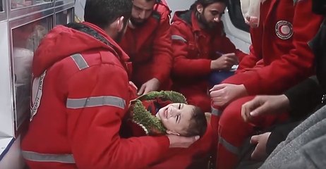 Children Seen During East Ghouta Evacuation