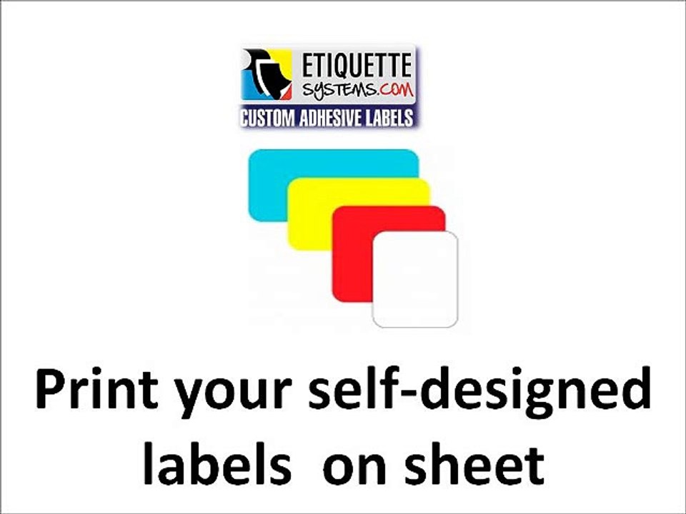 Print your self-designed labels  on sheet