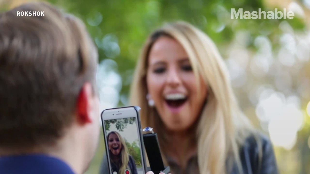 We've come to a point where people are proposing with their phone cases