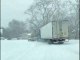 Pick-Up Truck Tows Tractor-Trailer in Ohio Lake-Effect Snow
