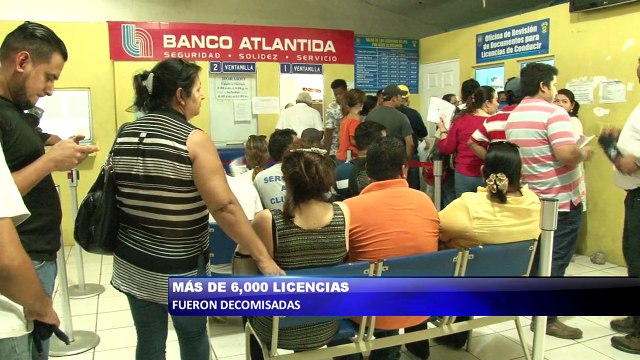 Mas de 6 mil licencias fueron decomisadas