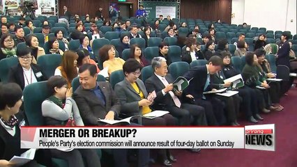 People's Party's general vote on prospective merger with Bareun Party begins