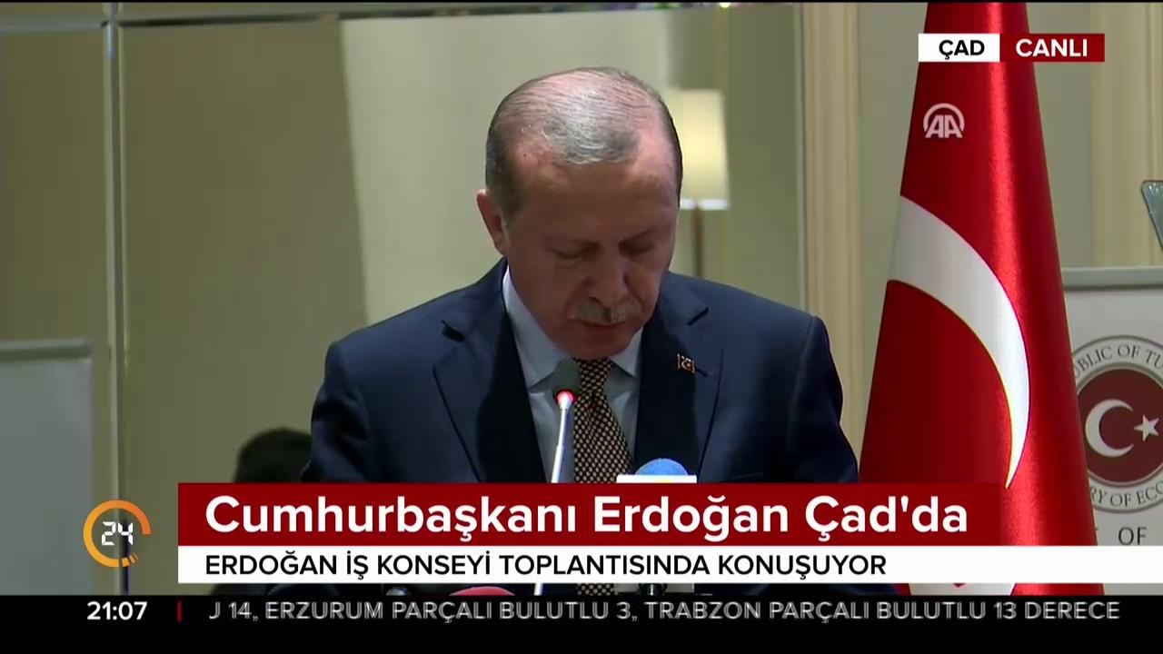 Cumhurbaşkanı Erdoğan Çad'da