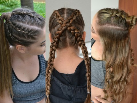 3 Peinados Deportivos con trenzas / Sporty Hairstyles / Belleza sin Limites