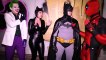 BATMAN vs DEADPOOL - with Joker & Catwoman | Superheroes | Spiderman | Superman | Frozen Elsa | Joker