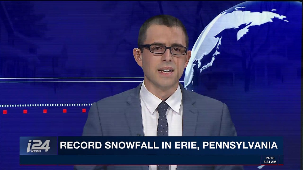 i24NEWS DESK | Record snowfall in Erie; Pennsylvania  | Tuesday, December 26th 2017