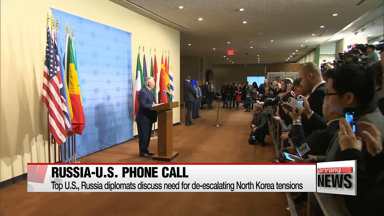 Top U.S., Russia diplomats discuss need for de-escalating North Korea tensions