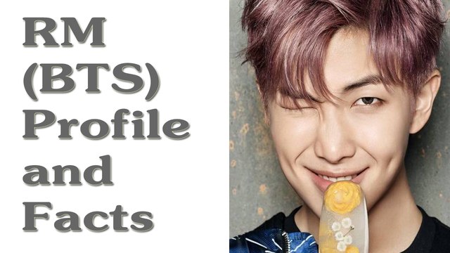 BTS RM (Rap Monster) Profile and Facts | KPOP Bts