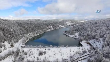 Beyaz Örtüyle Kaplanan Eflani Havadan Görüntülendi