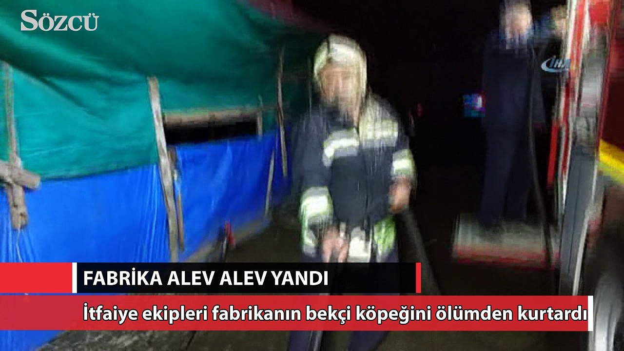 Samsun’da palet fabrikası alev alev yandı
