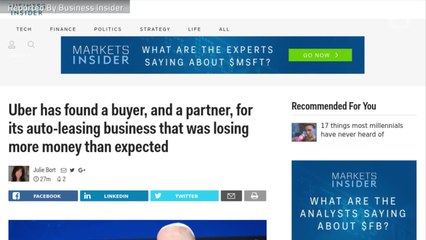 Uber Has Found A Buyer For Auto Leasing Business