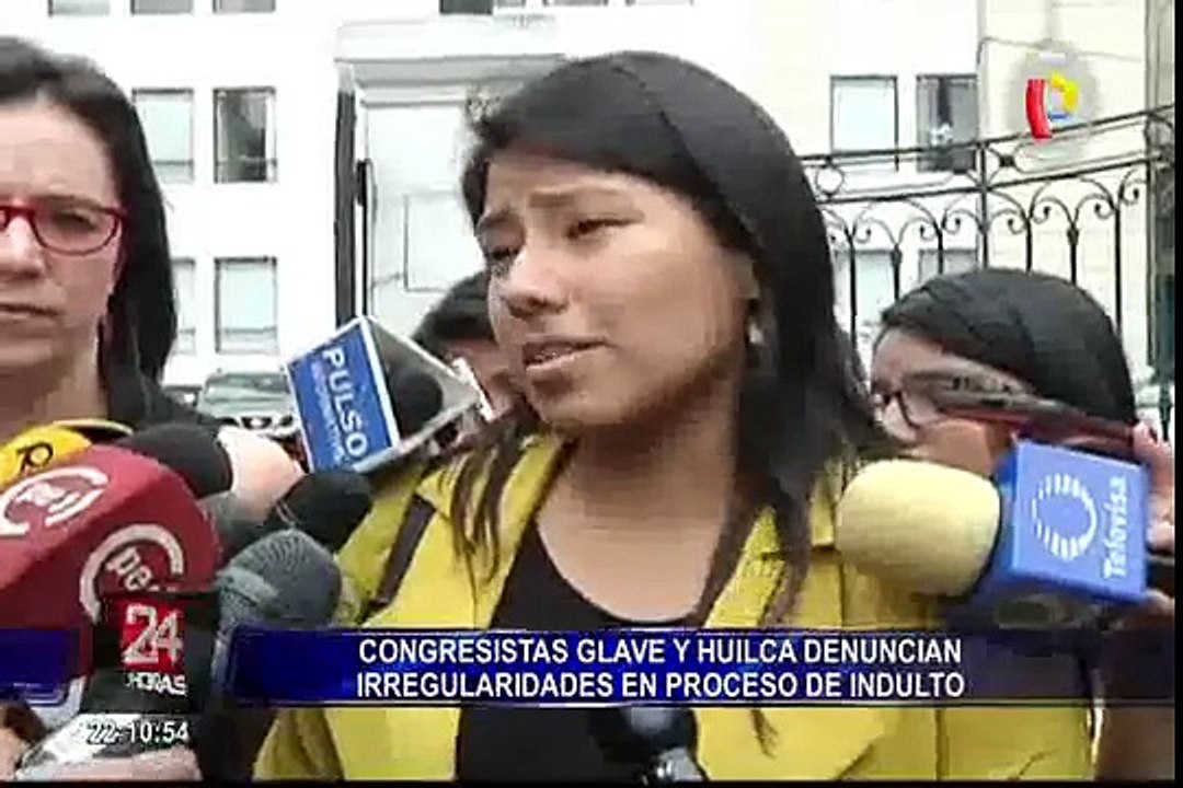 Congresistas Glave y Huilca denuncian irregularidades en proceso de indulto a Fujimori