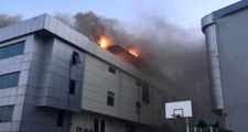 Bağcılar'da Tekstil Fabrikasında Patlama! Binayı Bir Anda Alevler Sardı