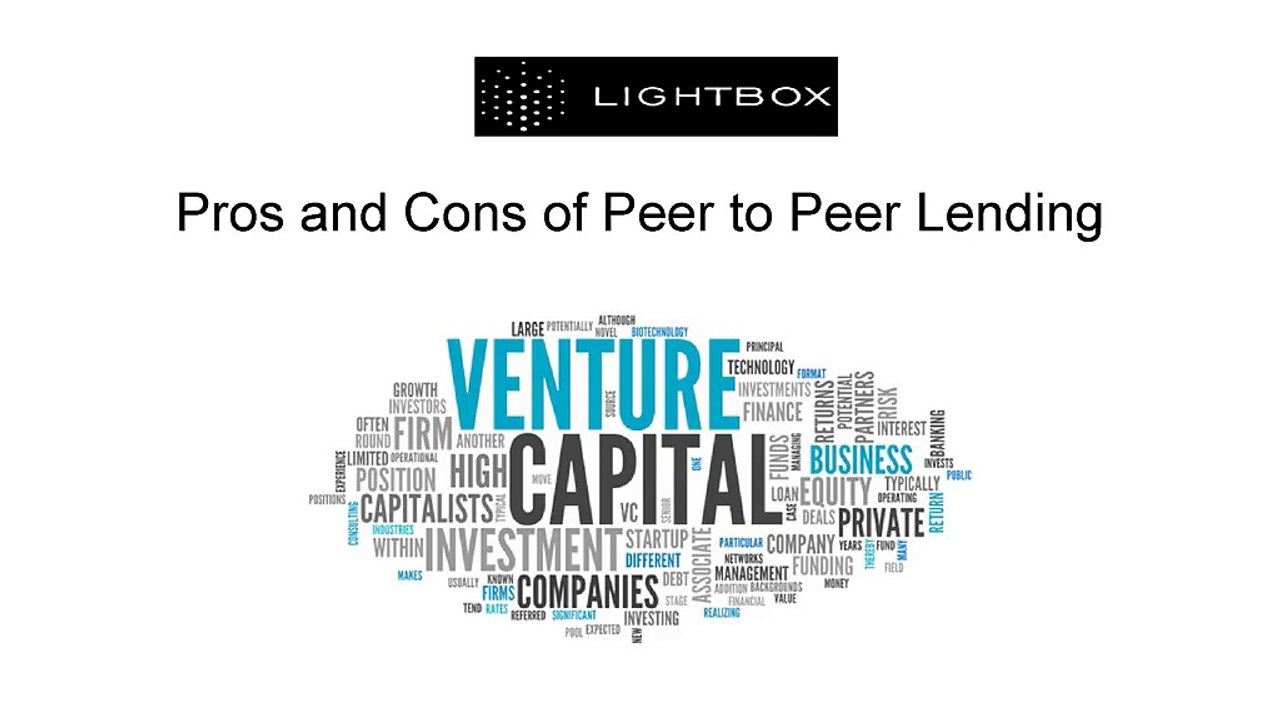 Pros and cons of peer to peer lending