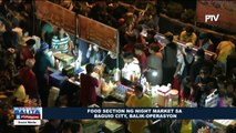 Food section ng night market sa Baguio City, balik operasyon