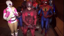 DAREDEVIL meets Spider-Man & Deadpool | Superheroes | Spiderman | Superman | Frozen Elsa | Joker