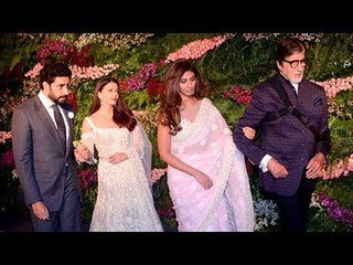 The Bachchans At Virat And Anushka's Wedding Reception 2017 In Mumbai