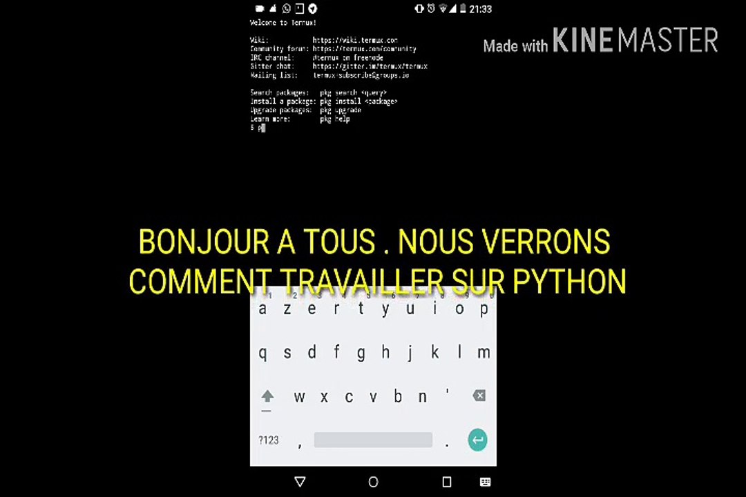 UVCI APPRENDRE LE  LANGAGE PYTHON SUR ANDROID