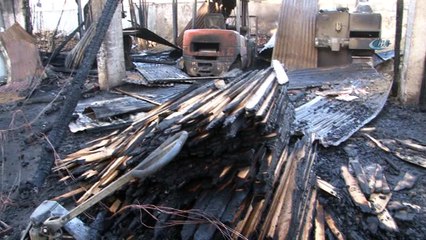 Küle dönen fabrikada 2 milyonluk zarar var