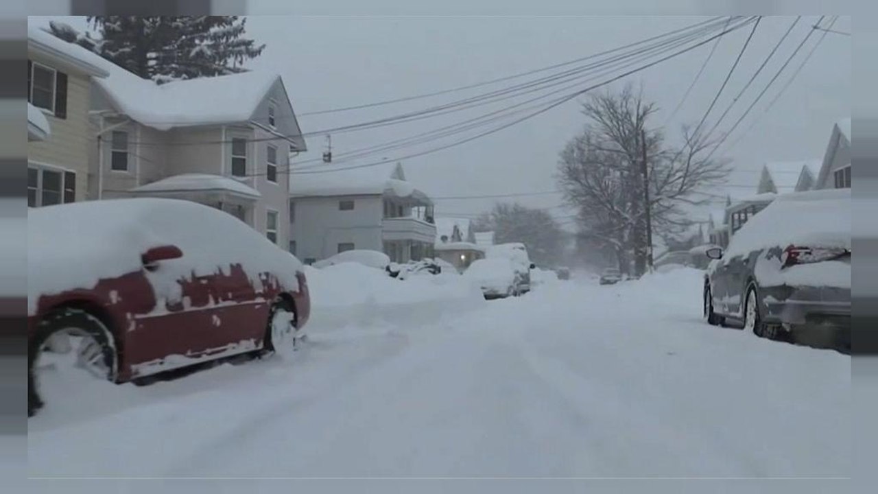 USA: Schneesturm legt Kleinstadt larm
