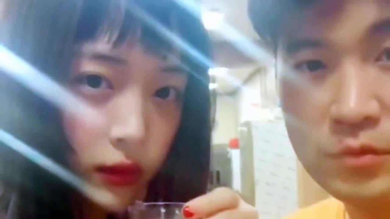 설리 최자 소주 원샷 아이유까지 Sulli IU
