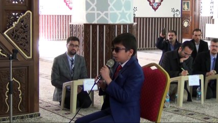 Ezanı güzel okuma yarışmasında engelli öğrenciden başarı - BİNGÖL