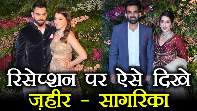 Virat - Anushka Mumbai Reception: Zaheer Khan attends party with wife Sagarika | वनइंडिया हिंदी