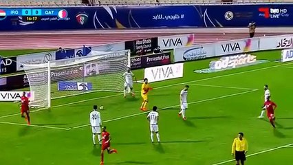 اهداف مباراة قطر والعراق 1-2 هدف رائع للعراق (26-12-2017) خليجي 23