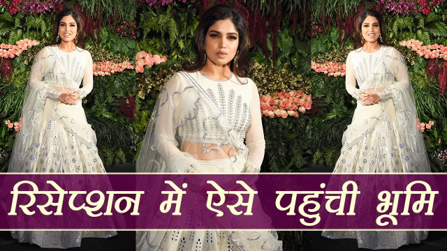 Virat kohli - Anushka Mumbai Reception: Bhumi Pednekar reaches with her sister | वनइंडिया हिंदी