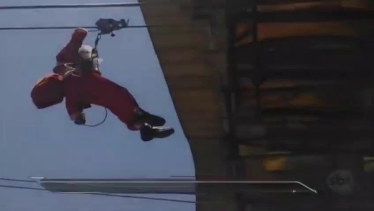 Papai Noel enroscado no Pão de Açúcar!