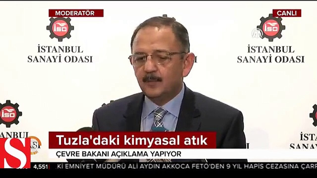 Çevre Bakanı'ndan Tuzla'daki kimyasal atık açıklaması
