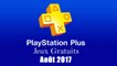 PlayStation Plus : Les Jeux Gratuits d'Août 2017