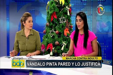 Indulto a Alberto Fujimori: manifestantes pintan paredes y destrozan plazas