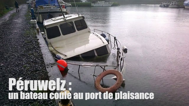 Péruwelz : un bateau coule au port de plaisance