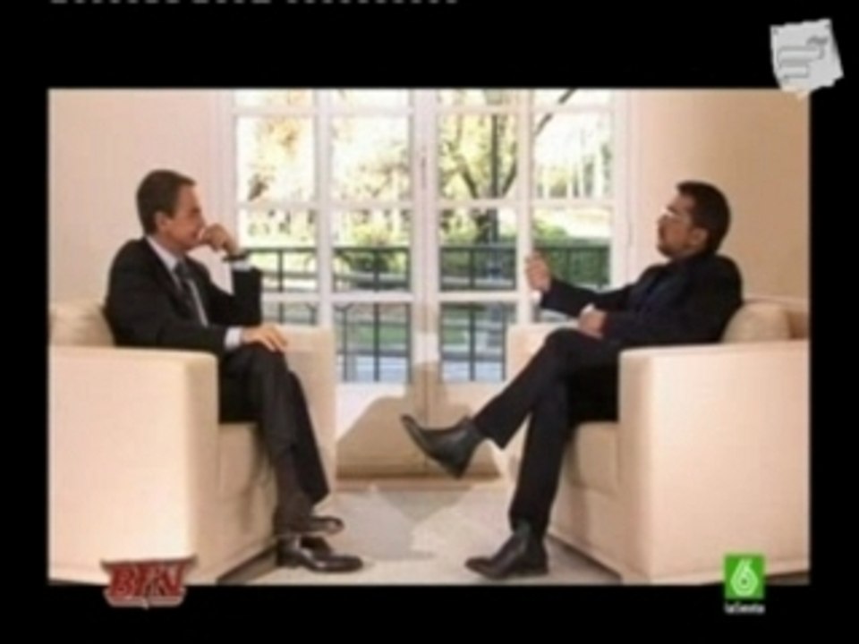 Entrevista buenafuente a zapatero parte 1