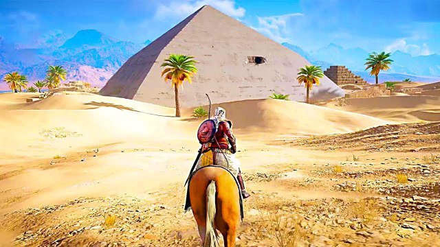 ASSASSIN'S CREED ORIGINS Pyramides + Combat avec des Hyènes GAMEPLAY