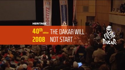 40th edition - N°36 - 2008: The Dakar will not start - Dakar 2018