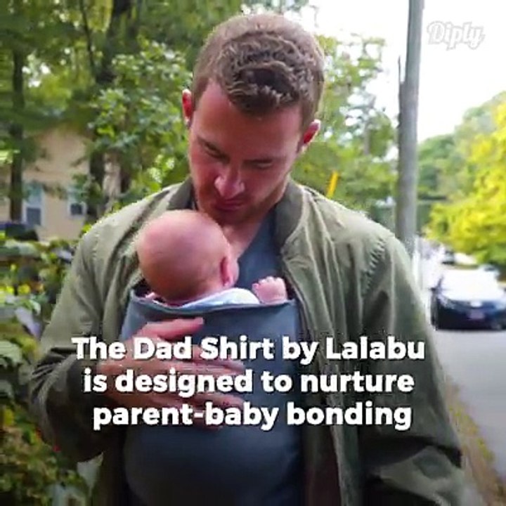 baby carying shirt for dads