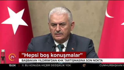 Başbakan Yıldırım'ın açıklamaları