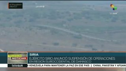 Download Video: Milicias sirias suspenden operaciones en el suroccidente de Damasco