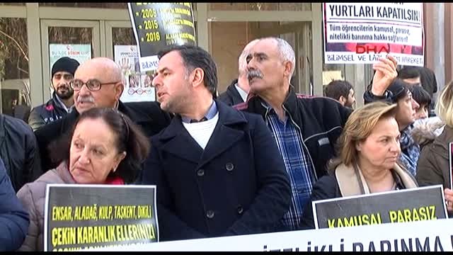 Cemaat-Tarikat Yurtları Kapatılsın' Eylemi