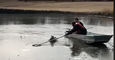 Kansas Police Officer, Firefighter Rescue Duck Trapped in Ice