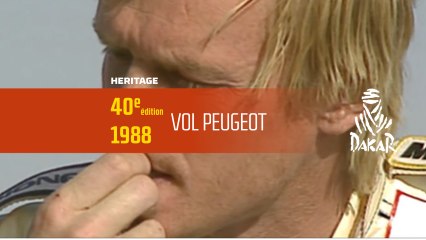 40ème édition - 28. 1988: vol peugeot - Dakar 2018
