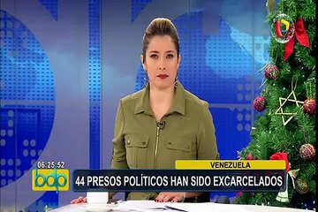 Gobierno de Venezuela deja en libertad a 44 presos políticos