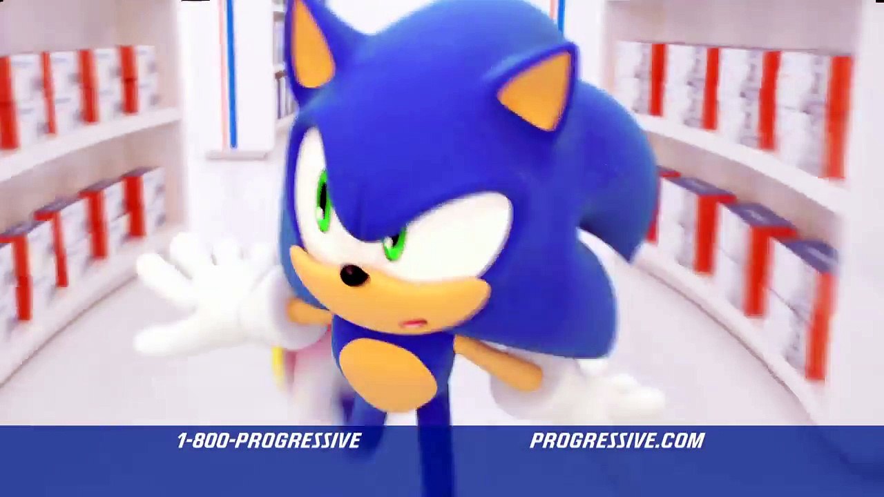Progressive Ad Featuring Sonic the Hedgehog