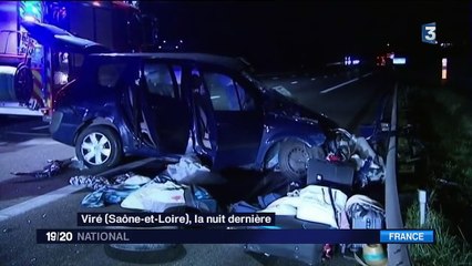 Autoroute A6 : un accident impliquant une voiture à contresens tue trois personnes
