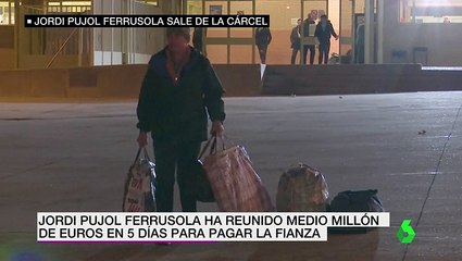 Jordi Pujol Ferrusola sale de prisión tras abonar la fianza de 500.000 euros que le impuso el juez