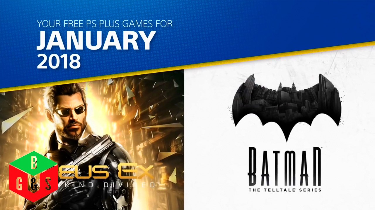 PlayStation Plus - January 2018 Free PS4 Games Lineup