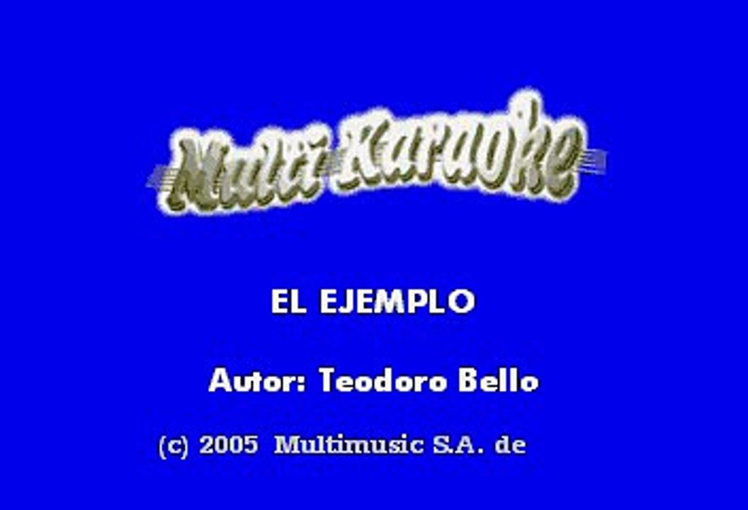 Los Tigres Del Norte - El ejemplo (Karaoke)
